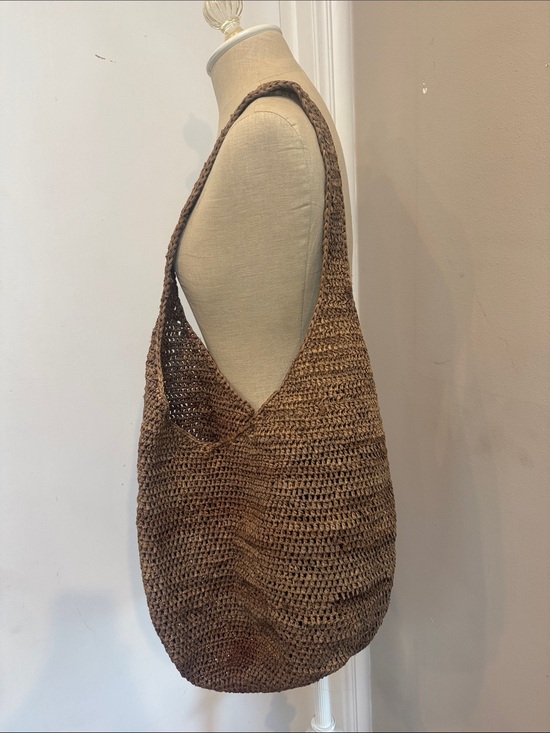 Helen Kaminski Handbags - Helen Kaminski Raffia Chrochet Sac Shoulder Tote Bag